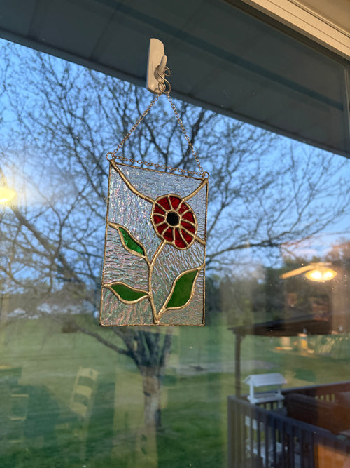Red Poppy Suncatcher
